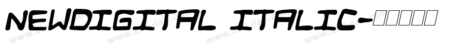 NewDigital Italic字体转换